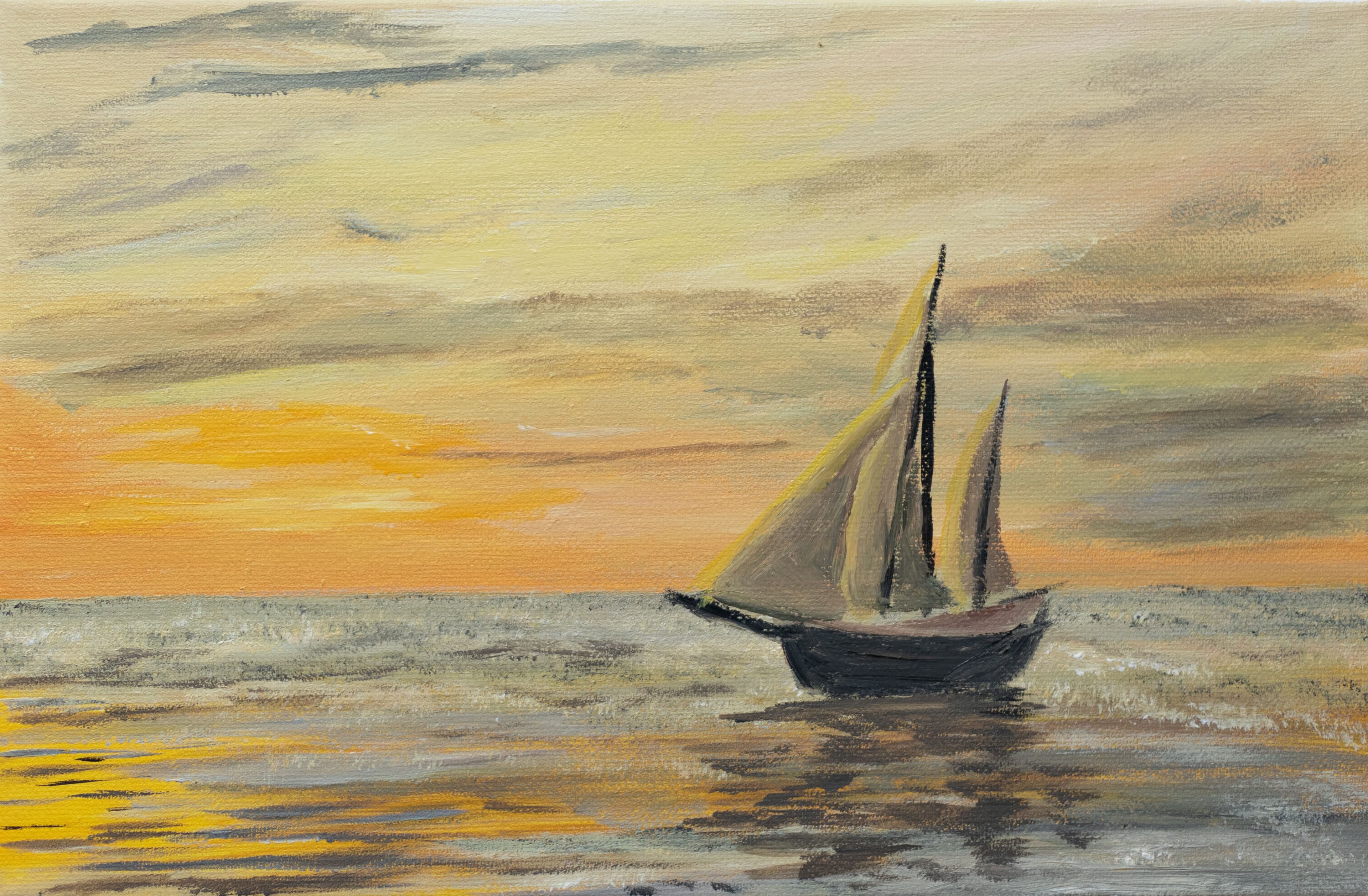 Sailing Boat Sunset