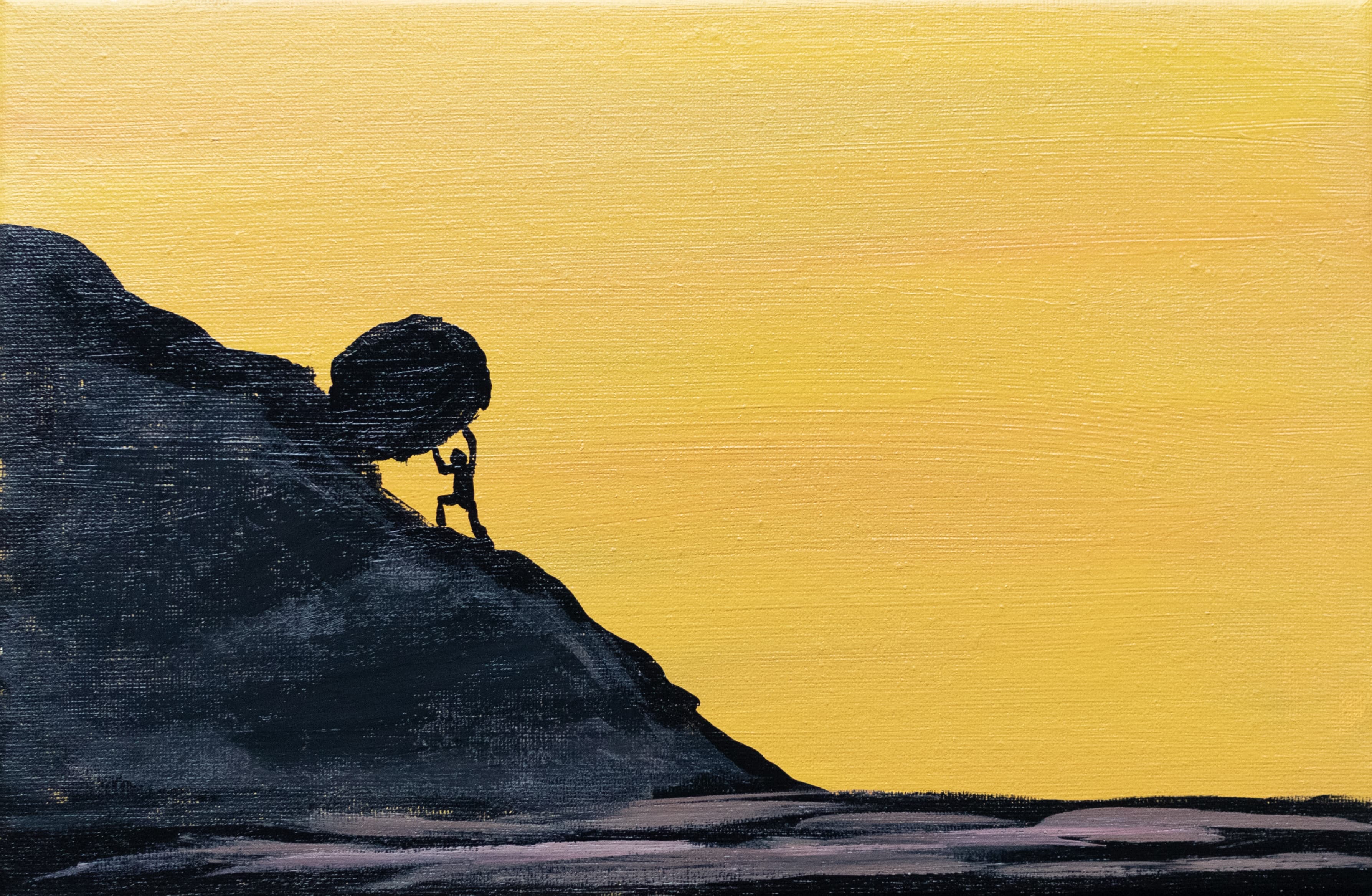 Sisyphus, Rolling A Boulder Uphill